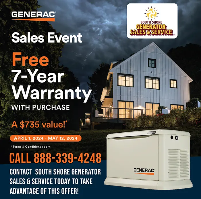 Generac Sales Event FREE 7-Year Warranty